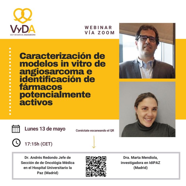 Lee más sobre el artículo Caracterización de modelos in vitro de angiosarcoma e identificación de fármacos potencialmente activos