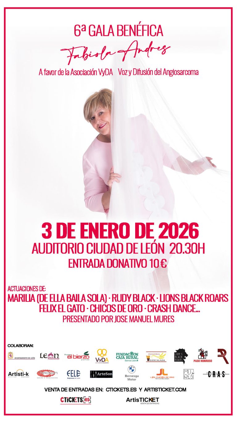 Lee más sobre el artículo 6ª GALA BENÉFICA HOMENAJE A FABIOLA ALDRÉS