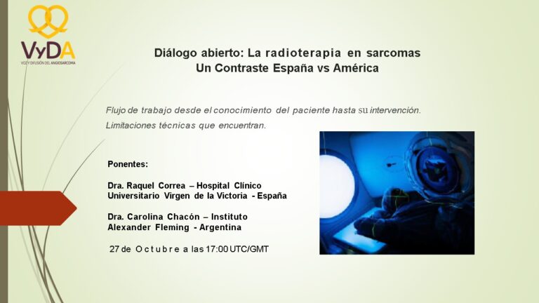 Lee más sobre el artículo Diálogo abierto sobre la radioterapia en sarcomas